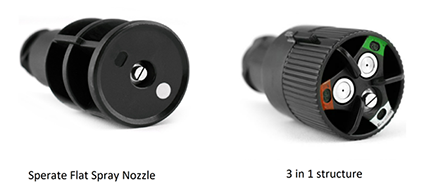 flat fan nozzle for disinfection