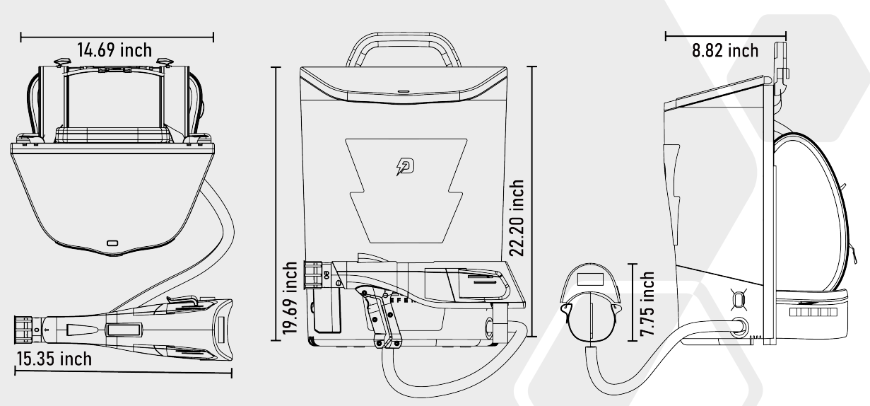 Backpack Electrostatic Sprayer