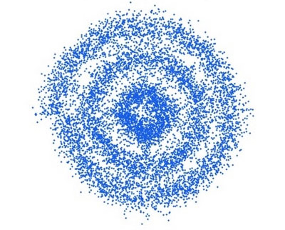 Disinfect nozzle spray pattern