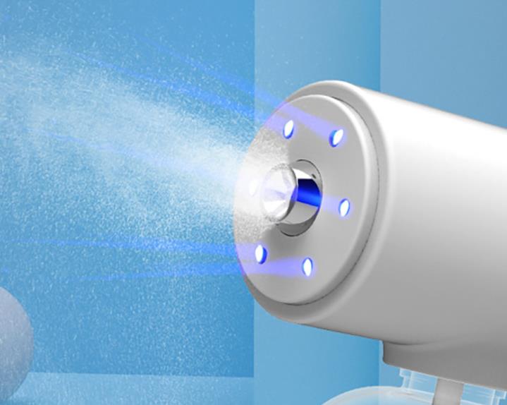 Disinfection atomizing nozzle failure inspection